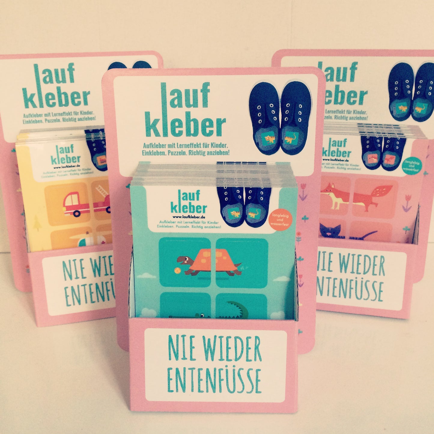 Laufkleber 3er Set, verschiedene Motive