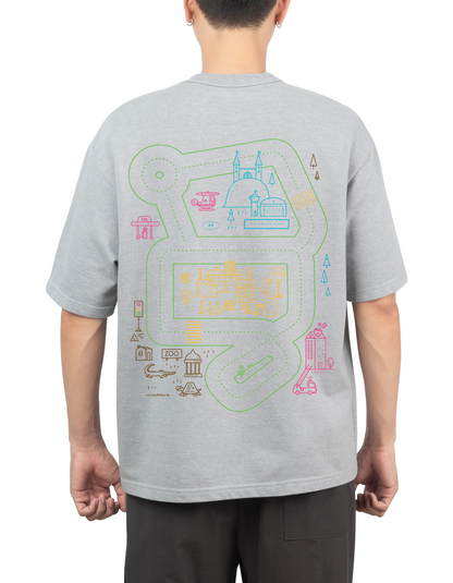Das Spielshirt in Grau, Weiß und Schwarz